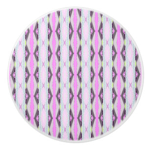 Unique Pink Pattern Ceramic Knob