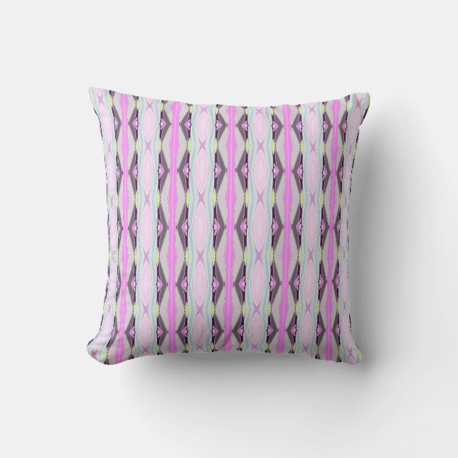 Unique Pink Pattern Cushion (Front)