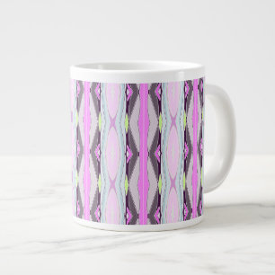 Unique Pink Pattern Large Coffee Mug