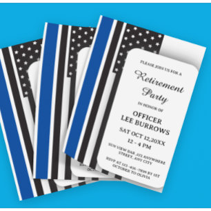 Unique Police Retirement Party Flyer