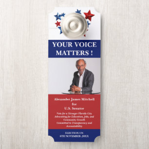 Unique Political Campaign Election  Door Hanger
