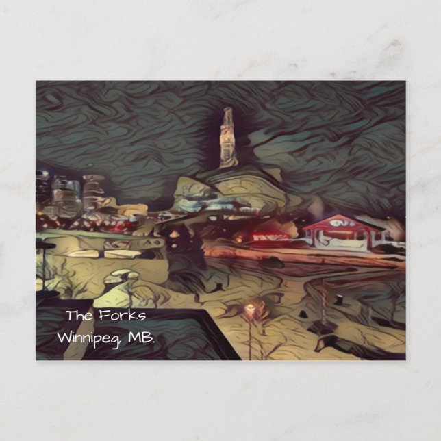 Unique Postcard of City -Winnipeg, Manitoba Canada (Front)