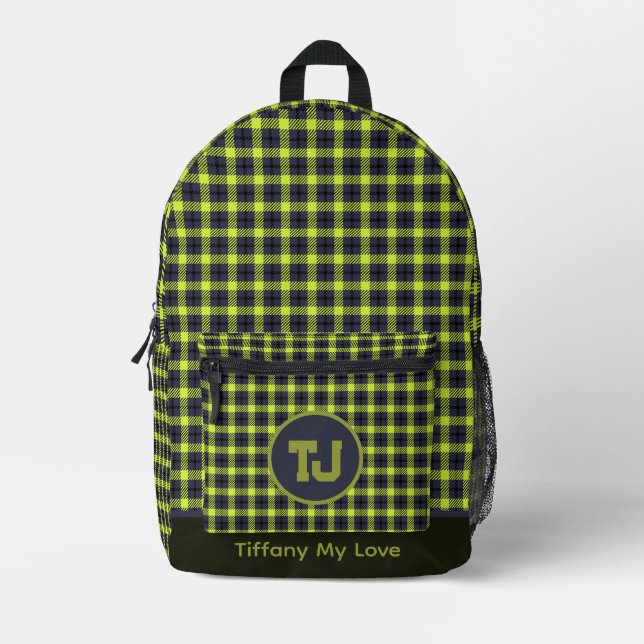 Unique Preschool Monogrammed Backpack For Girls (Front)