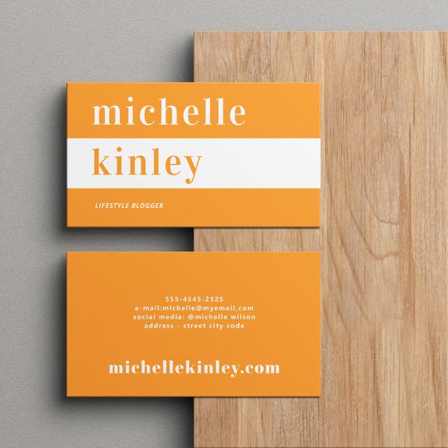 Unique professional trendy typography networking business card (Creator Uploaded)
