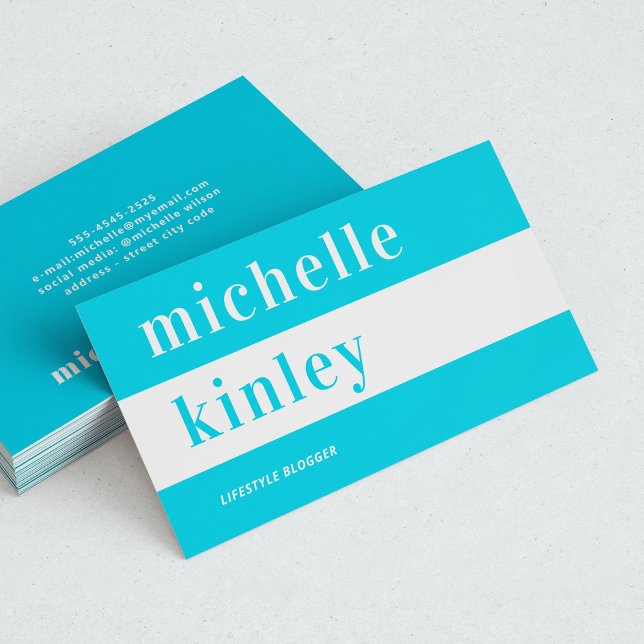 Unique professional trendy typography networking business card (Creator Uploaded)