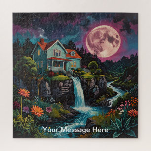 Unique psychedelic & fun personalised jigsaw puzzle