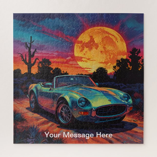 Unique psychedelic & fun personalised jigsaw puzzle (Vertical)