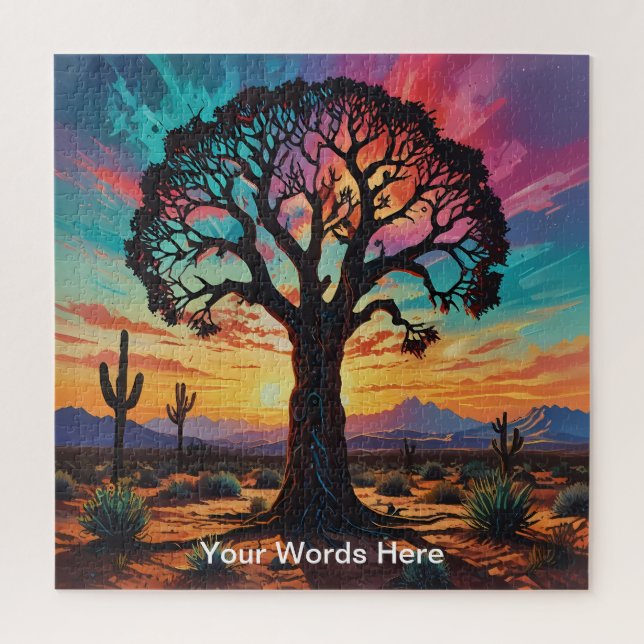 Unique psychedelic & fun personalised jigsaw puzzle (Vertical)