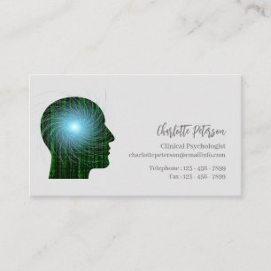 Unique Psychologist & Counsellor Business Card