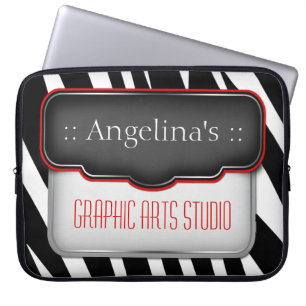 Unique "Puffy" Design Red Custom Laptop Sleeve