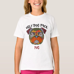 Unique Pug ugly dog face T-Shirt