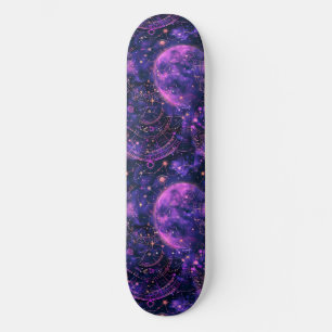 Unique Purple Astrology Design Skateboard
