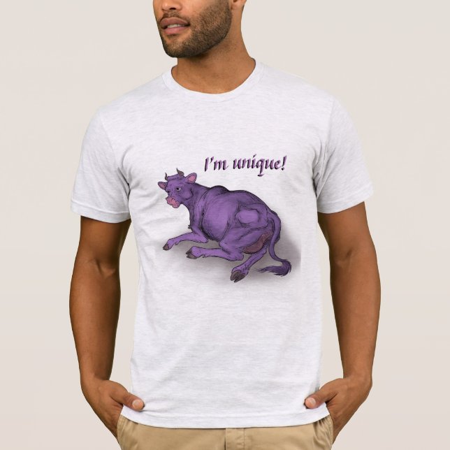 Unique! purple cow T-Shirt (Front)