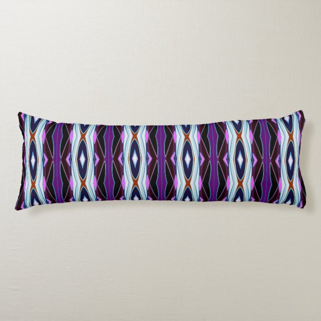 Unique Purple Pattern Body Cushion (Front)