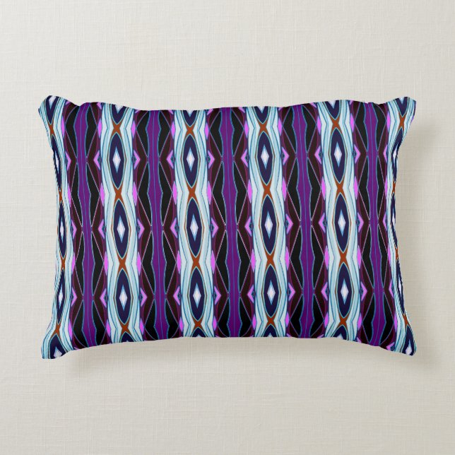 Unique Purple Pattern Decorative Cushion (Front)