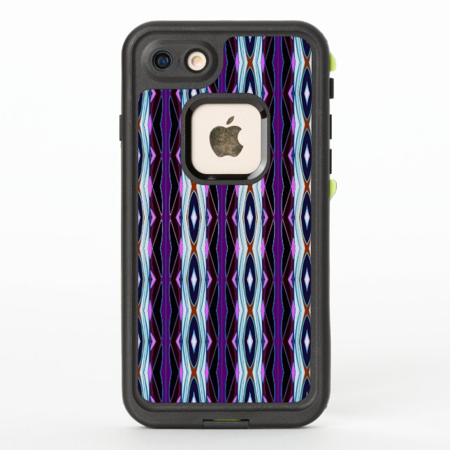 Unique Purple Pattern LifeProof iPhone Case (Back)