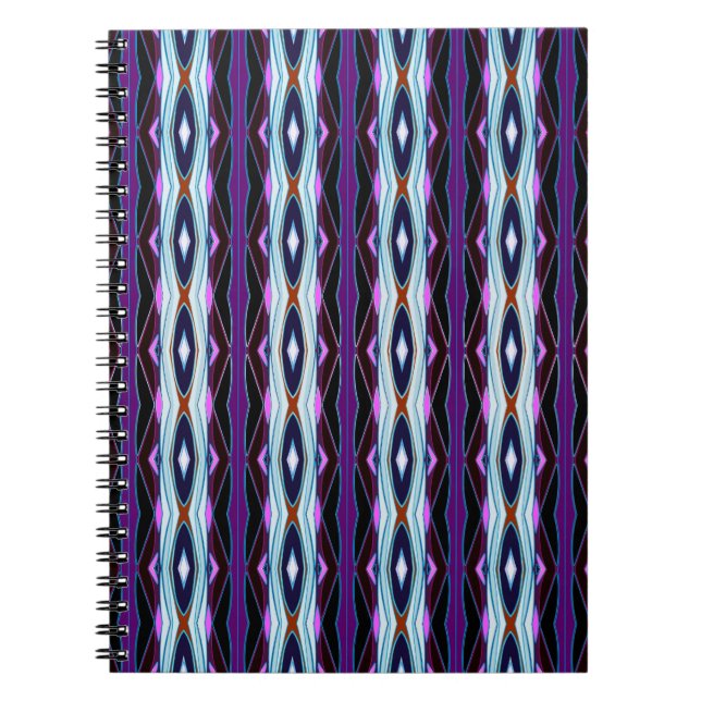 Unique Purple Pattern Notebook (Front)
