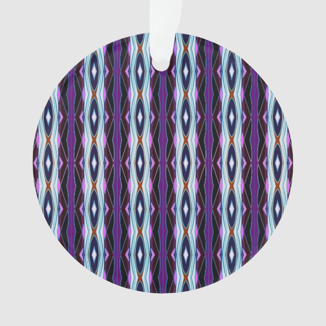 Unique Purple Pattern Ornament (Front)