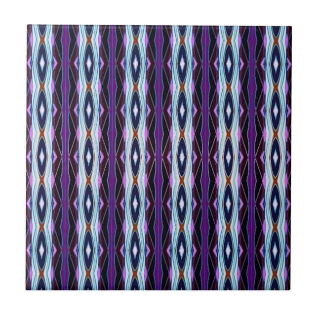 Unique Purple Pattern Tile (Front)
