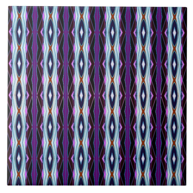 Unique Purple Pattern Tile (Front)