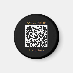 Unique QR Code Design Circle Magnet