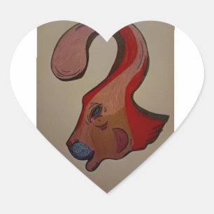 Unique Rabbit Heart Sticker