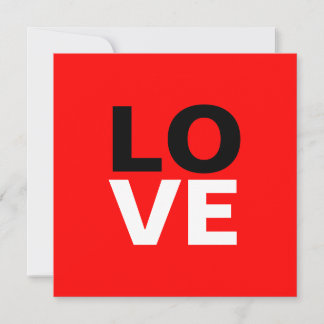Unique Red Background Love Romance Invitation