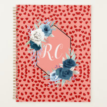 unique Red hearts on pink and pattern Custom