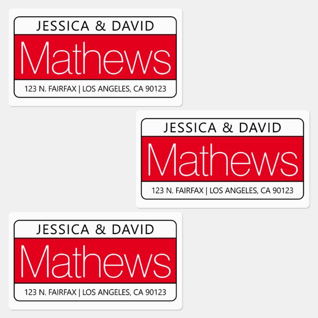 Unique Red White & Black Waterproof (Group)