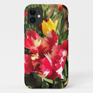 Unique Red & White Tulip iPhone 11 Case