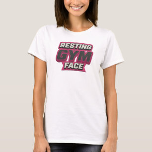 Unique RESTING GYM FACE Statement Design T-Shirt
