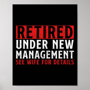 Unique Retirement Design For Men Dad Retiree Retir Poster