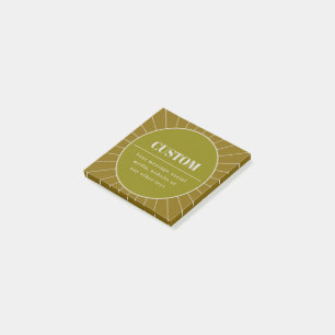 Unique Retro Inspired Editable Design Template Post-it Notes