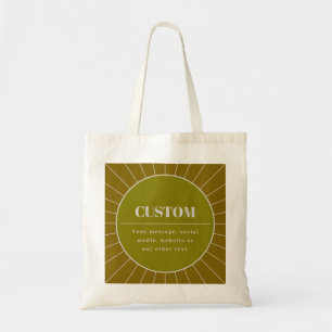 Unique Retro Inspired Editable Design Template Tote Bag
