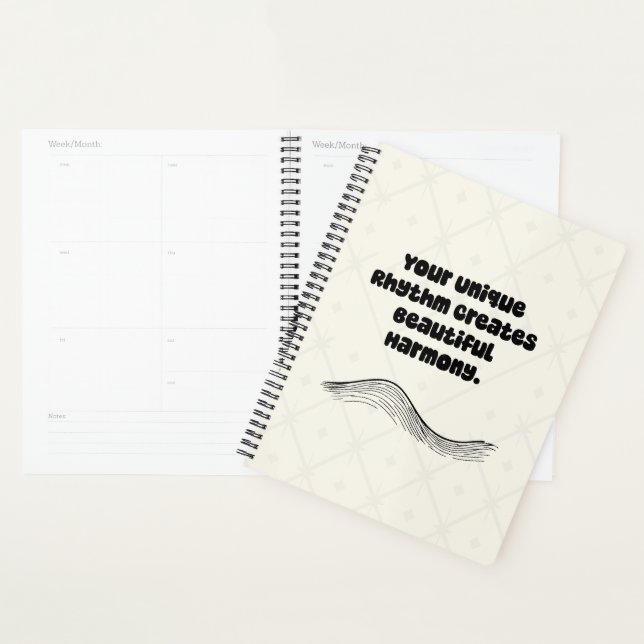 Unique Rhythm Beautiful Harmony Neurodiversity Planner (Display)