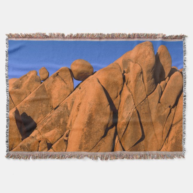 Unique rock formation, California Throw Blanket (Front)
