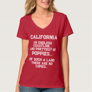 Unique Romantic Lovely California Poppy Red T-Shirt