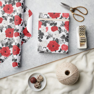 Unique Rose Boho Wrapping Paper