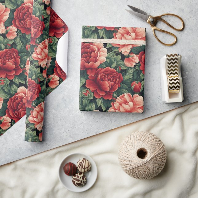 Unique Rose Vegas Wrapping Paper (Crafts)