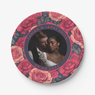 Unique Rose Wedding Plates For Bachelor Party