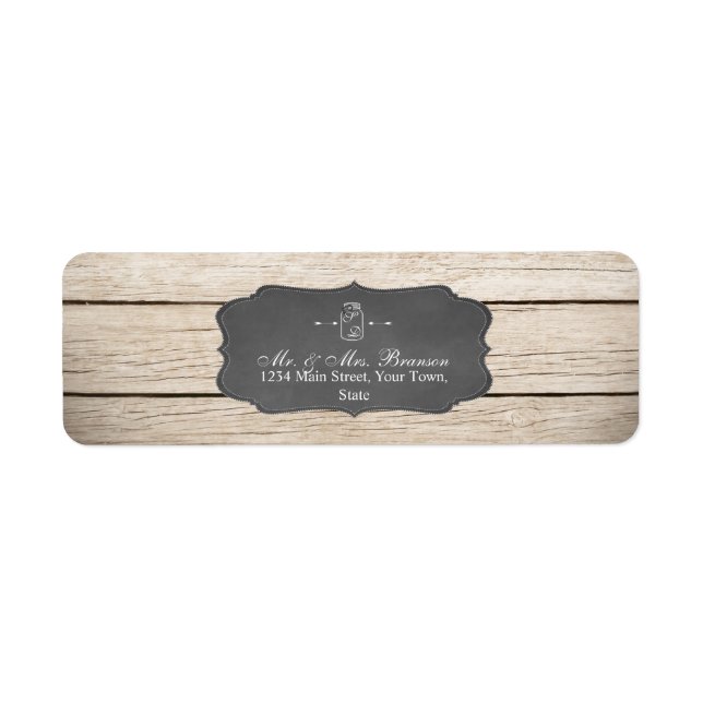 Unique Rustic Mason Jar Wedding/Bridal Shower (Front)