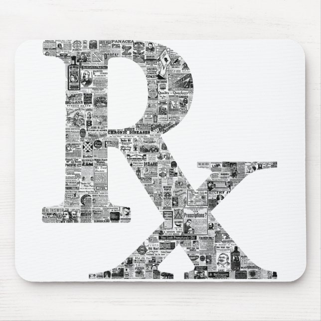 Unique Rx Pharmacy Apothecary Mouse Mat (Front)