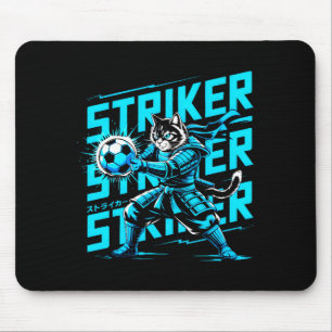 Unique Samurai Cat For Soccer Fans Cat Lovers T Sh Mouse Mat
