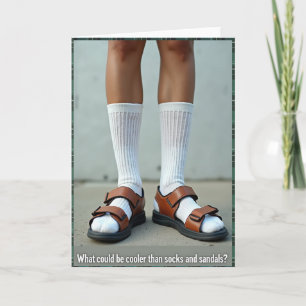 Unique Sandal Birthday Card
