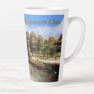 Unique Scots Montgomery Clan's Eglinton Castle Latte Mug