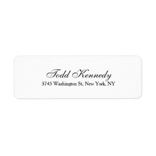 Unique Script Creative Plain Black White