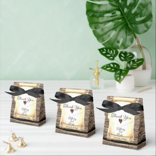 Unique Scroll & Feather Pen Wedding Favour Boxes