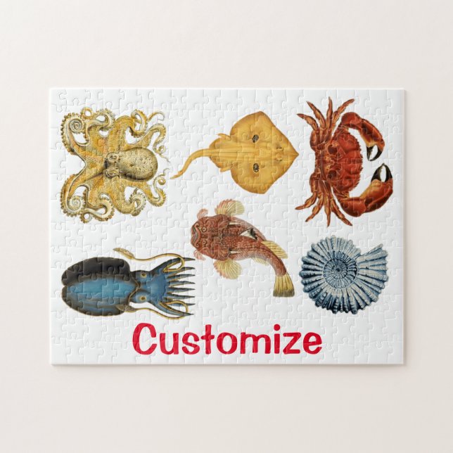 Unique Sea Beings Assortment Thunder_Cove   Jigsaw Puzzle (Horizontal)