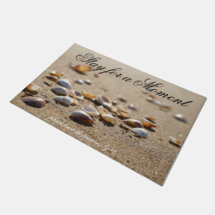 Unique Sea Shells Indoor Outdoor Door Mat