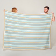 Unique Seafoam Green White Tan Stripe Art